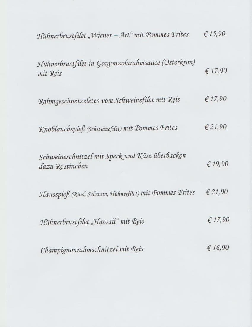 Speisekarte photo 8