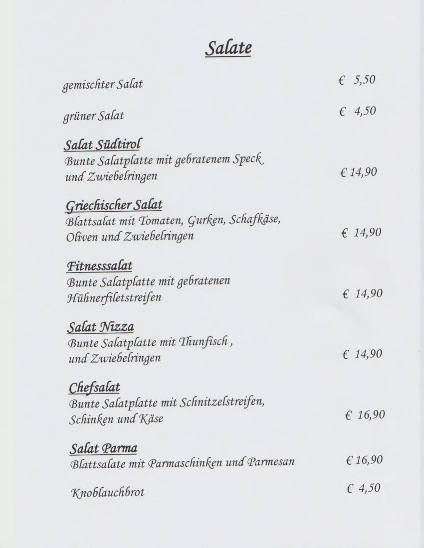 Speisekarte photo 9