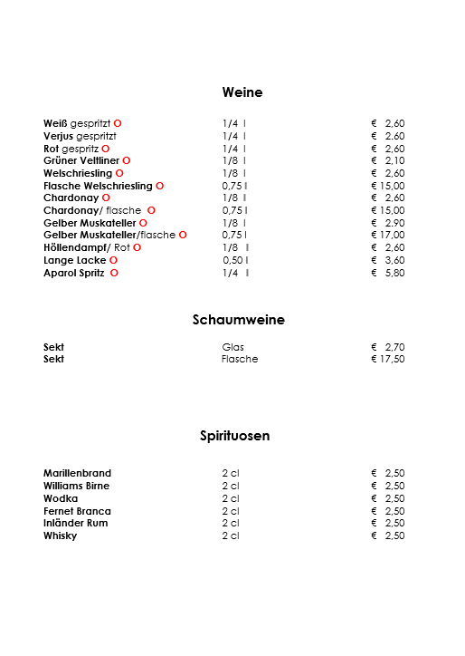 Speisekarte photo 1
