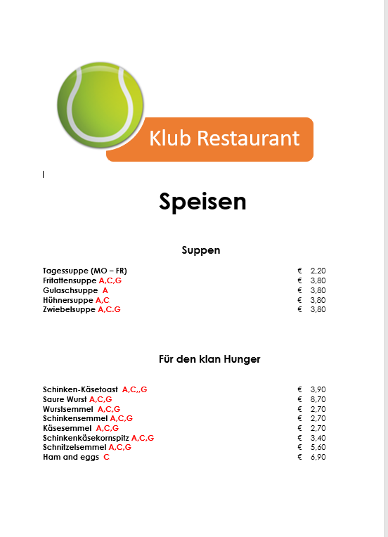 Speisekarte photo 6
