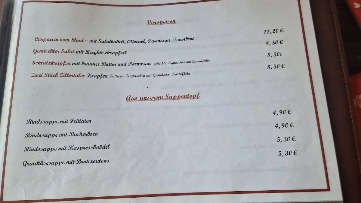 Speisekarte photo 4