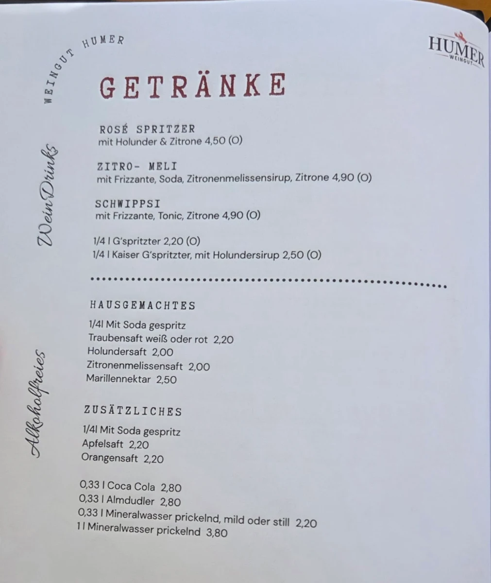 Speisekarte photo 1