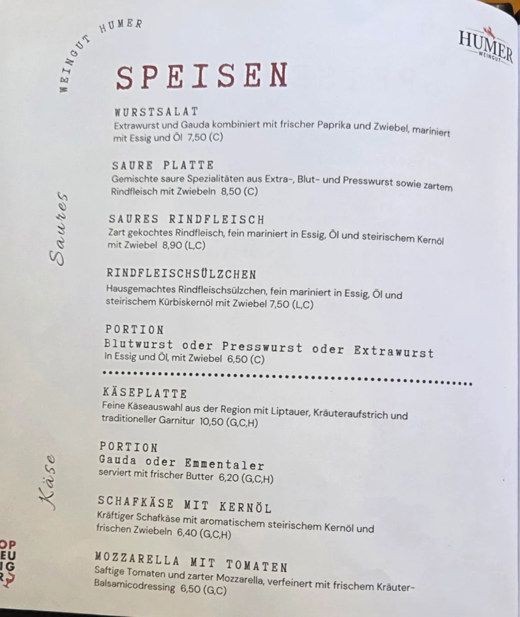 Speisekarte photo 3