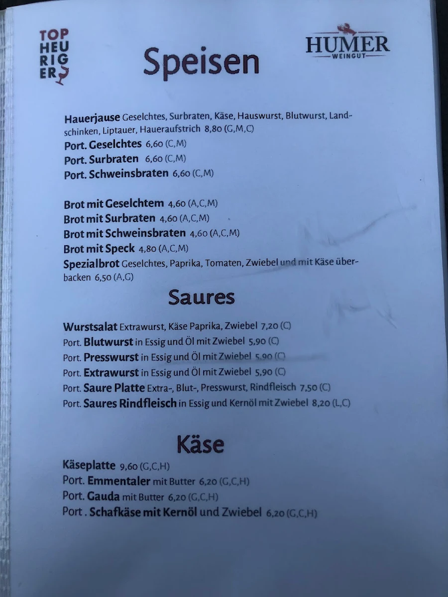 Speisekarte photo 5