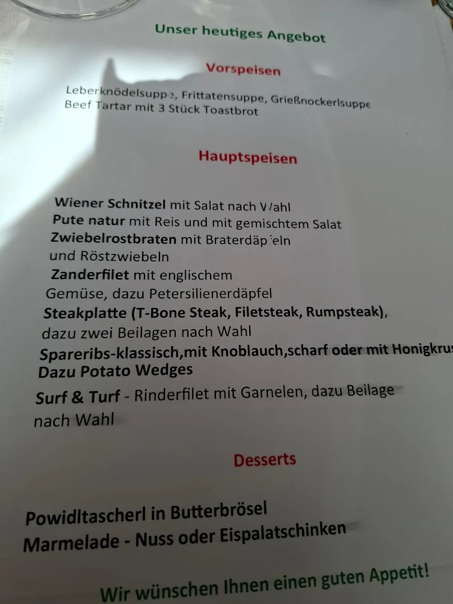 Speisekarte photo 1