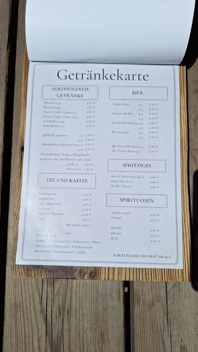 Speisekarte photo 1