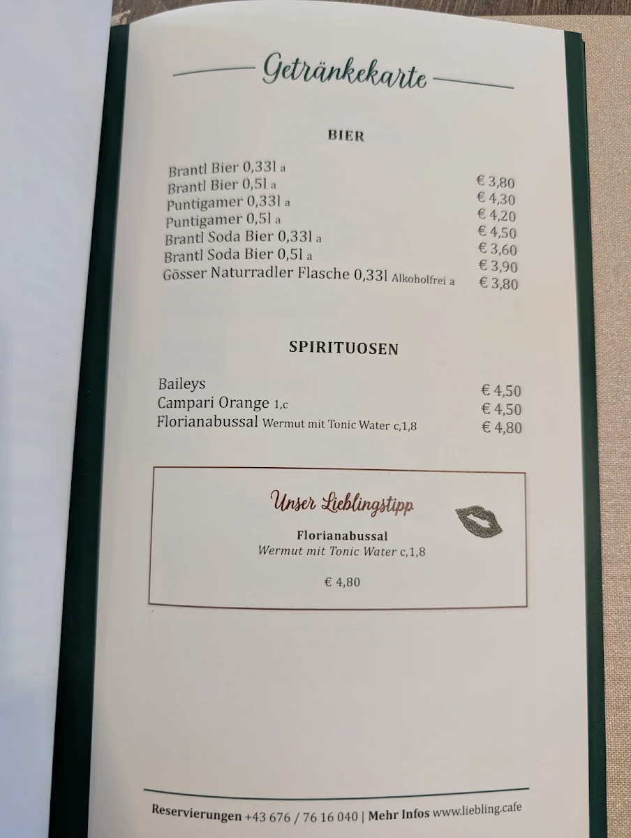 Speisekarte photo 2