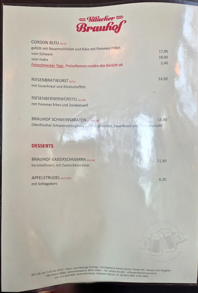 Speisekarte photo 6
