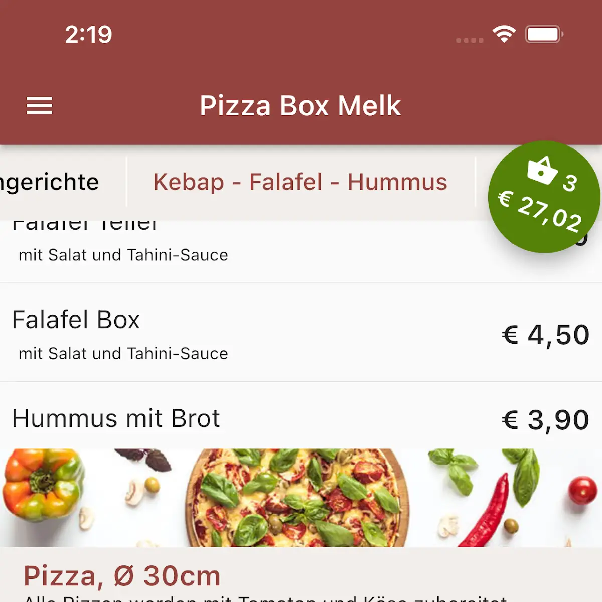 Speisekarte photo 1