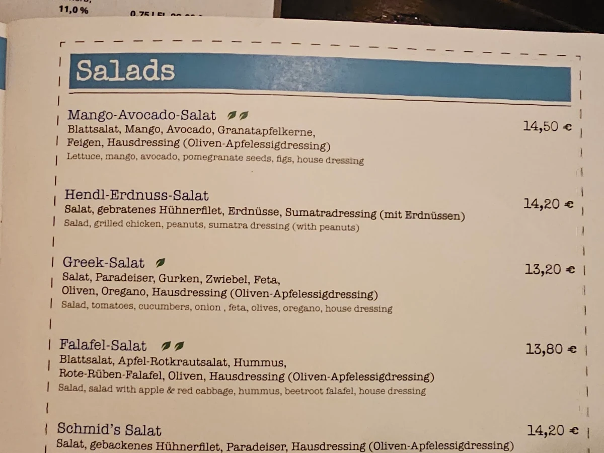 Speisekarte photo 2