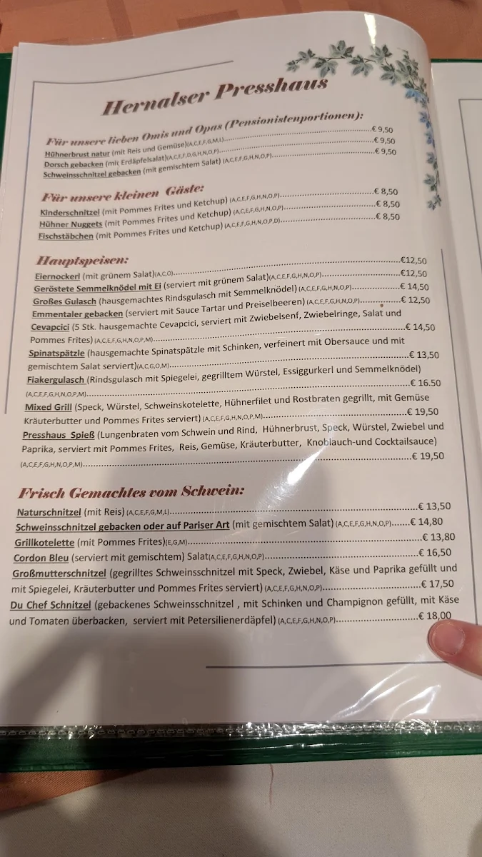 Speisekarte photo 1