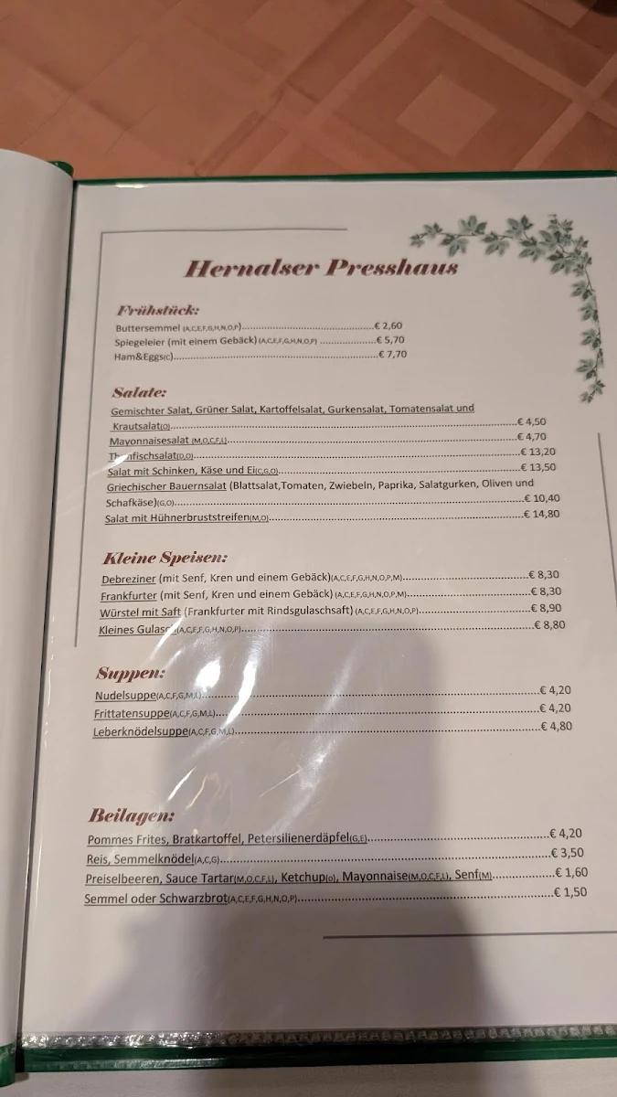 Speisekarte photo 3