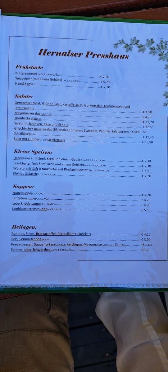 Speisekarte photo 4