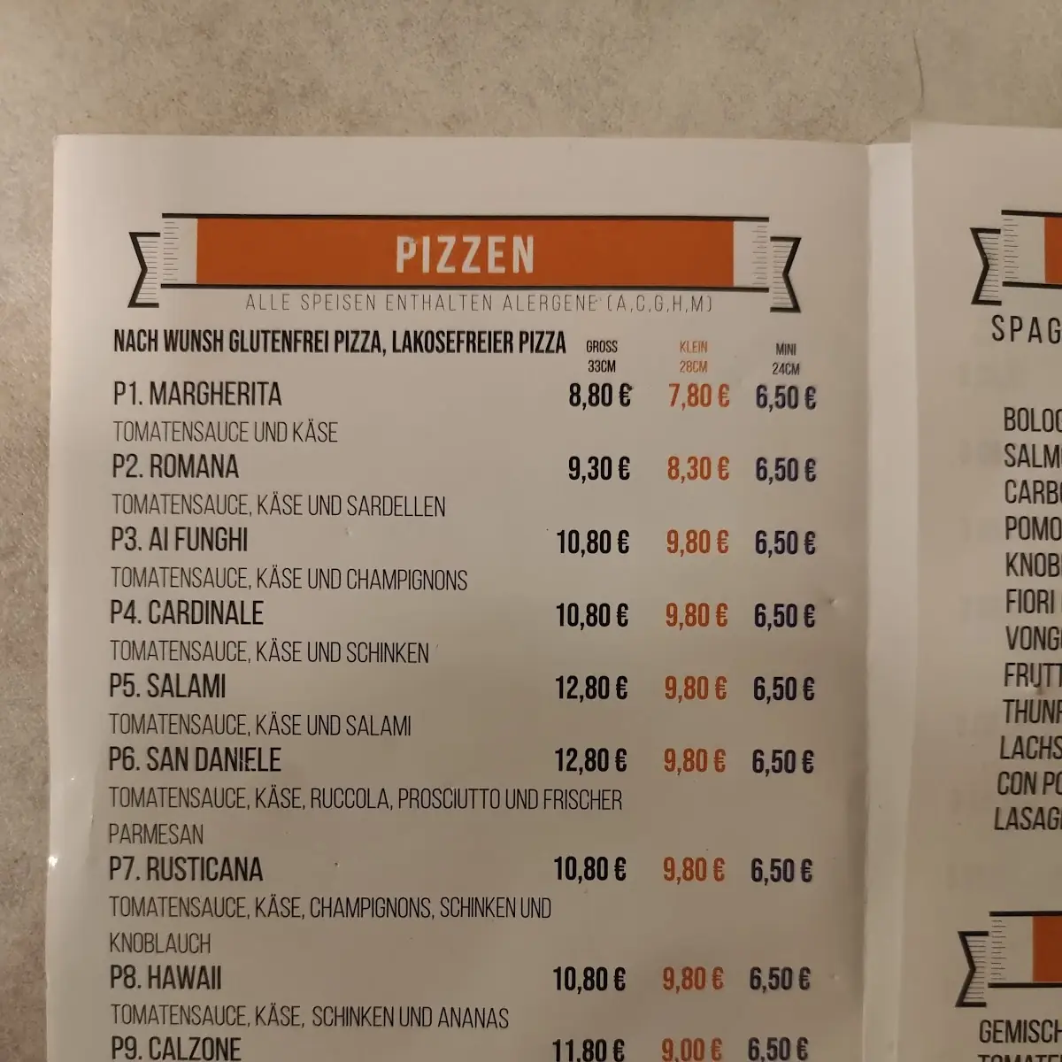 Speisekarte photo 2