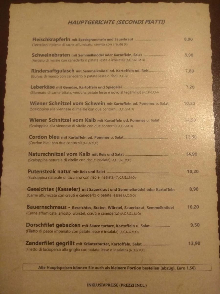 Speisekarte photo 5
