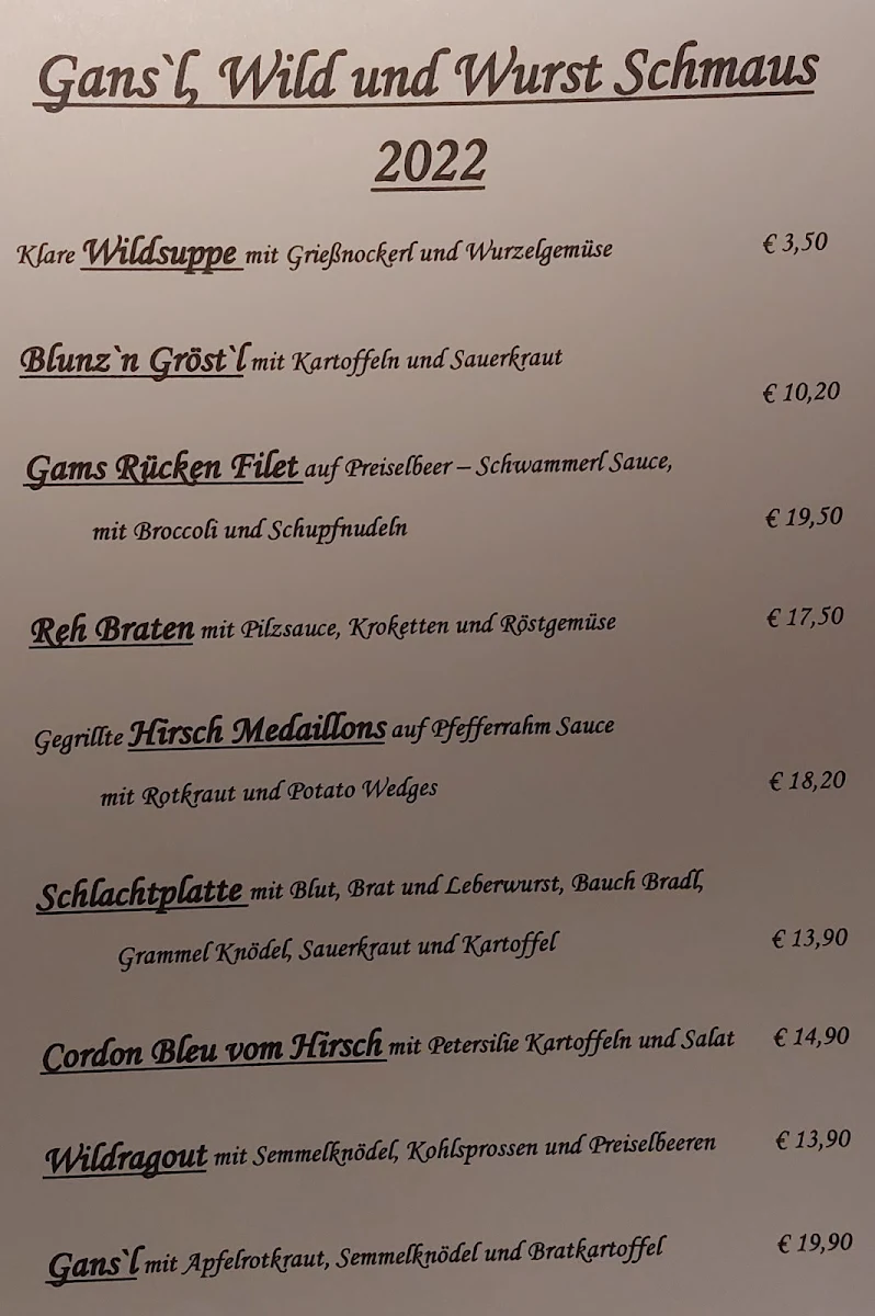 Speisekarte photo 5