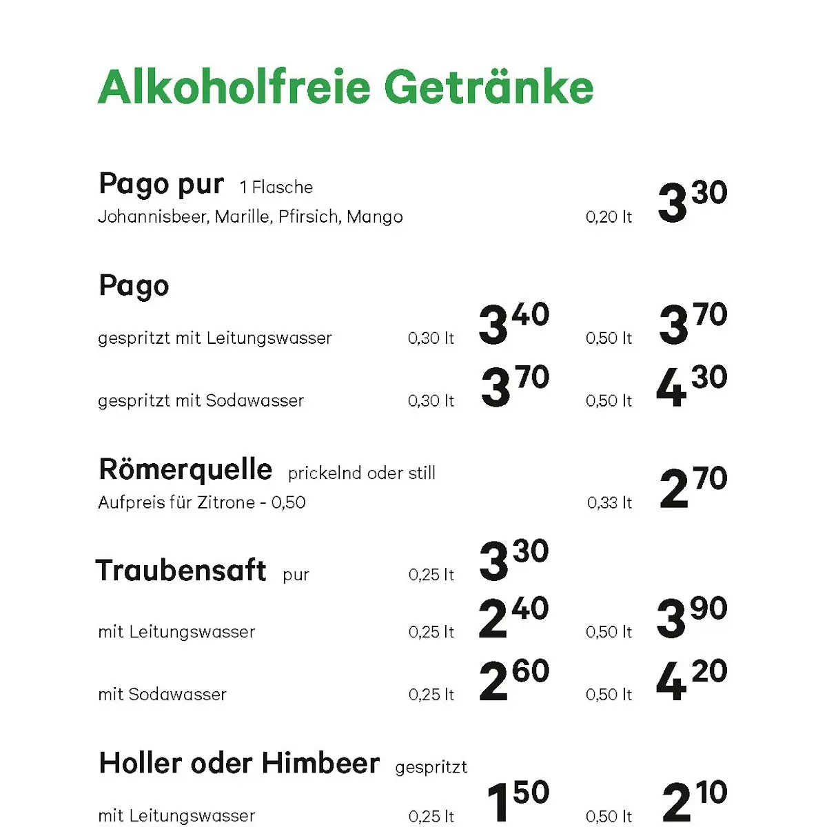 Speisekarte photo 5