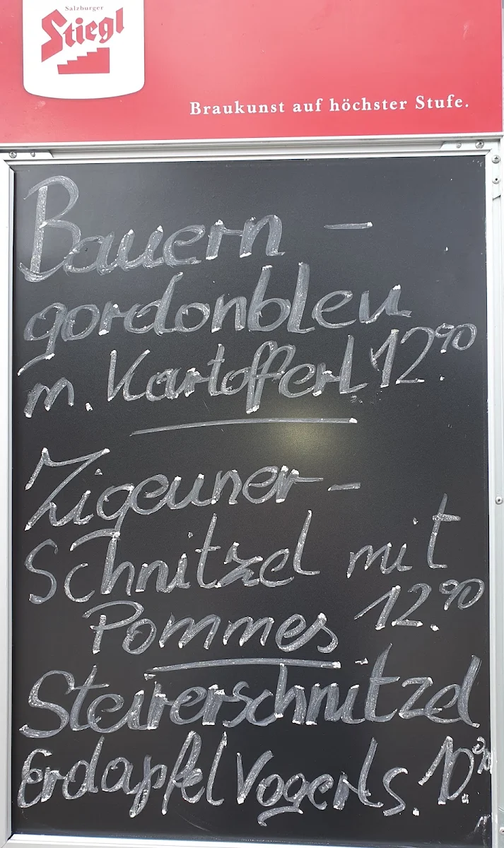Speisekarte, Zahnradbahnstüberl