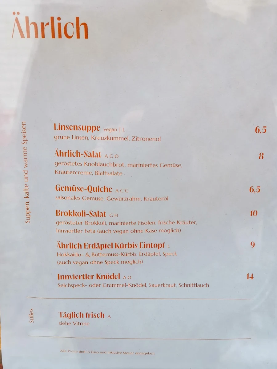 Speisekarte photo 5