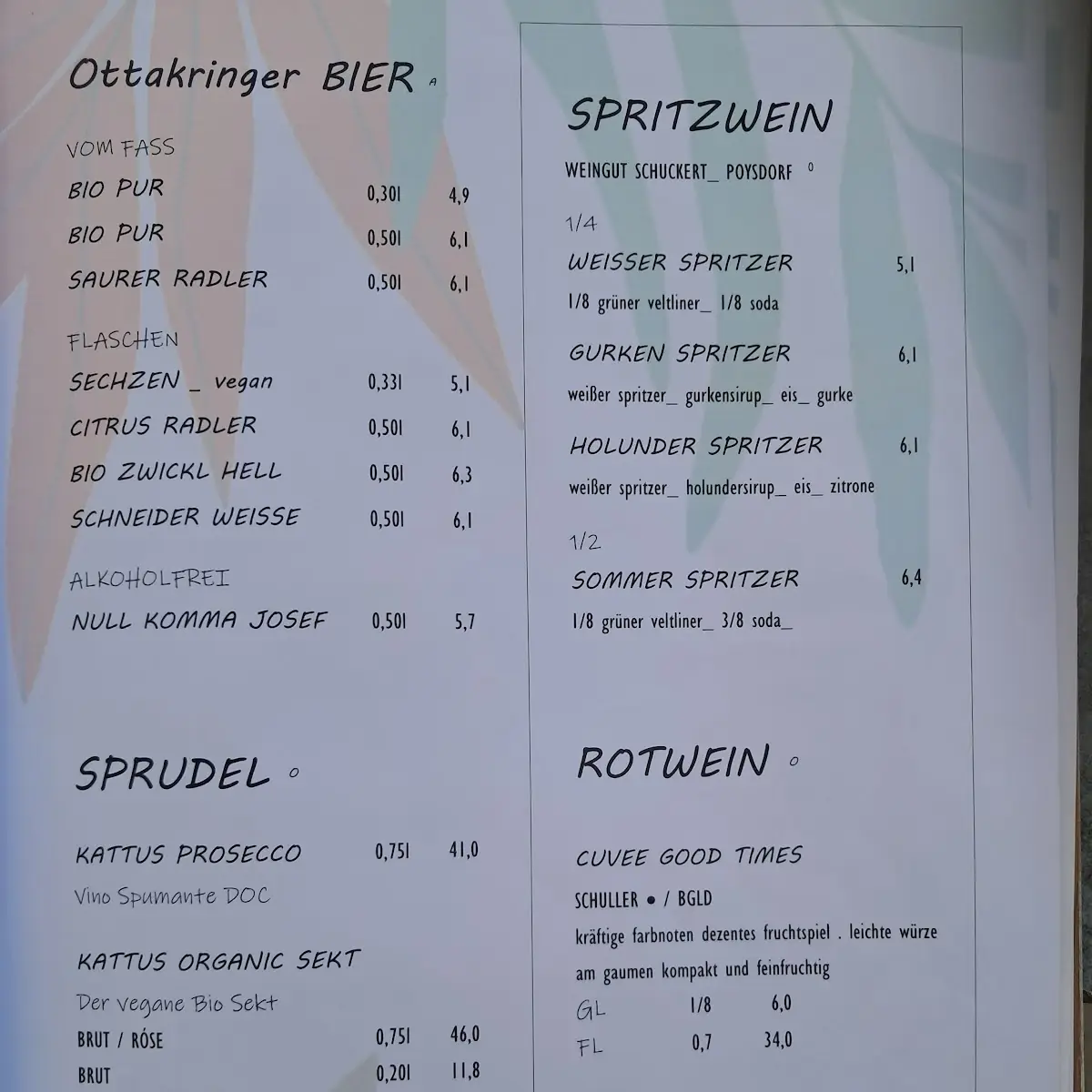 Speisekarte photo 1