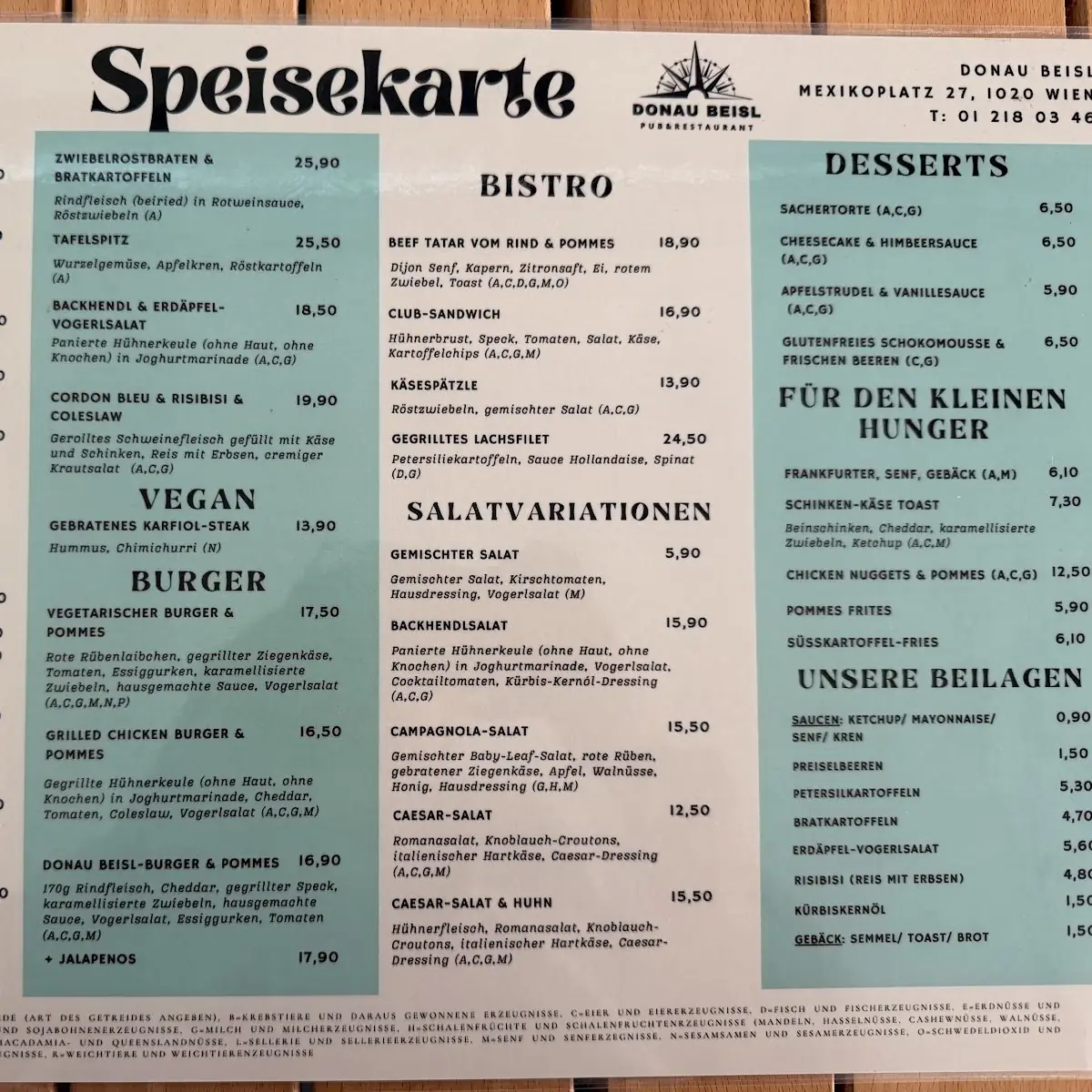 Speisekarte photo 1