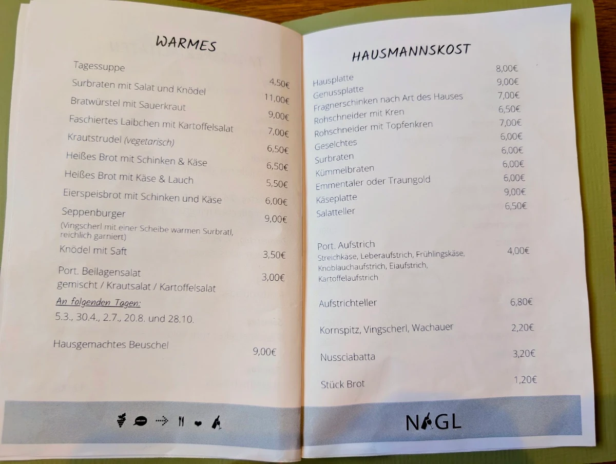 Speisekarte photo 1