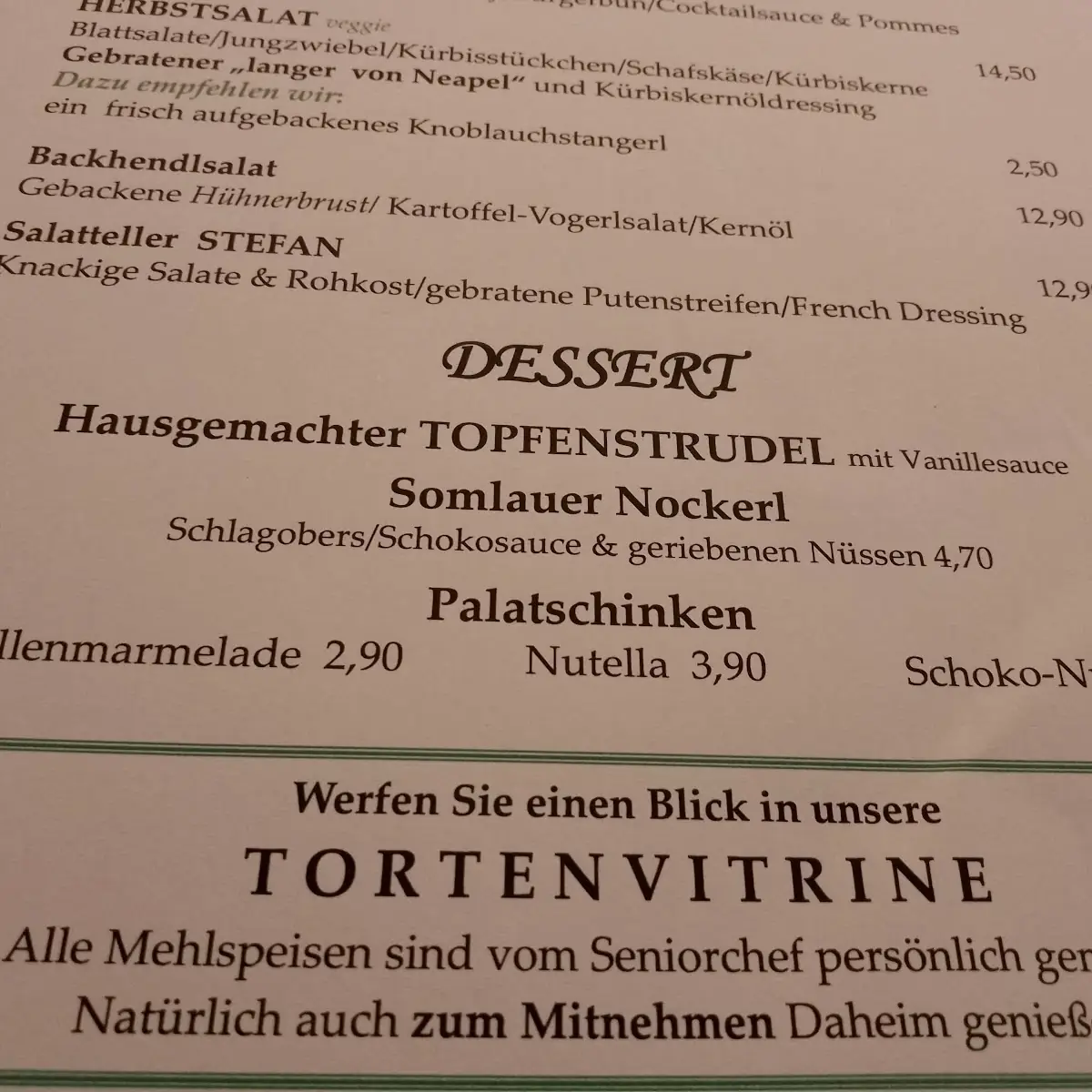 Speisekarte photo 1