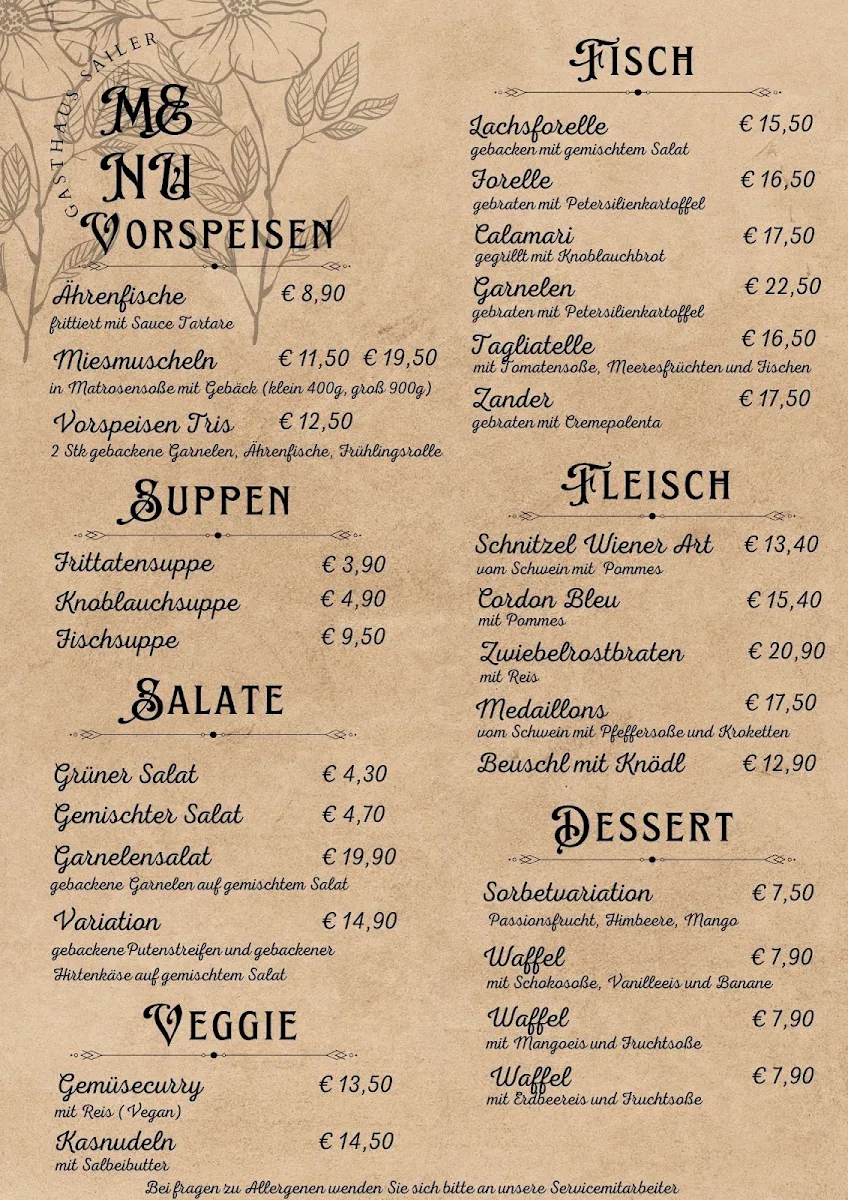 Speisekarte photo 1