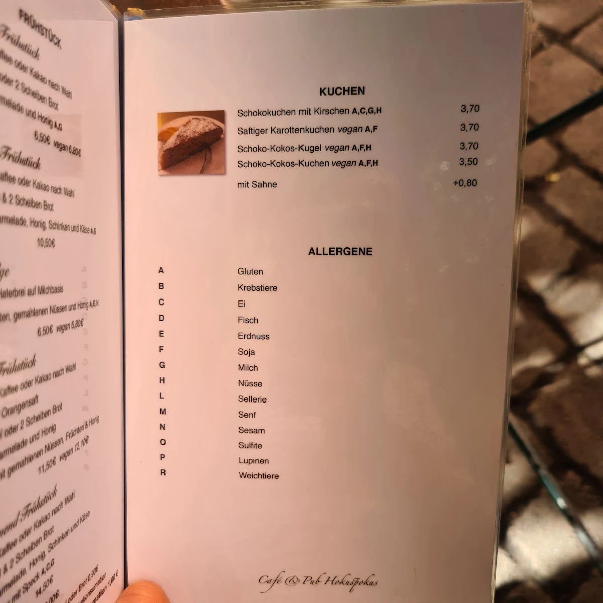 Speisekarte photo 5