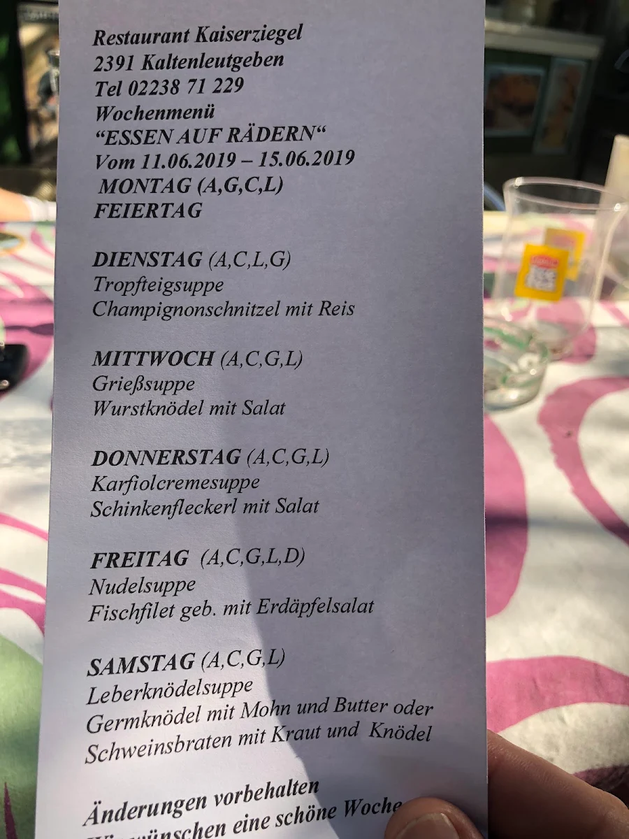 Speisekarte photo 3