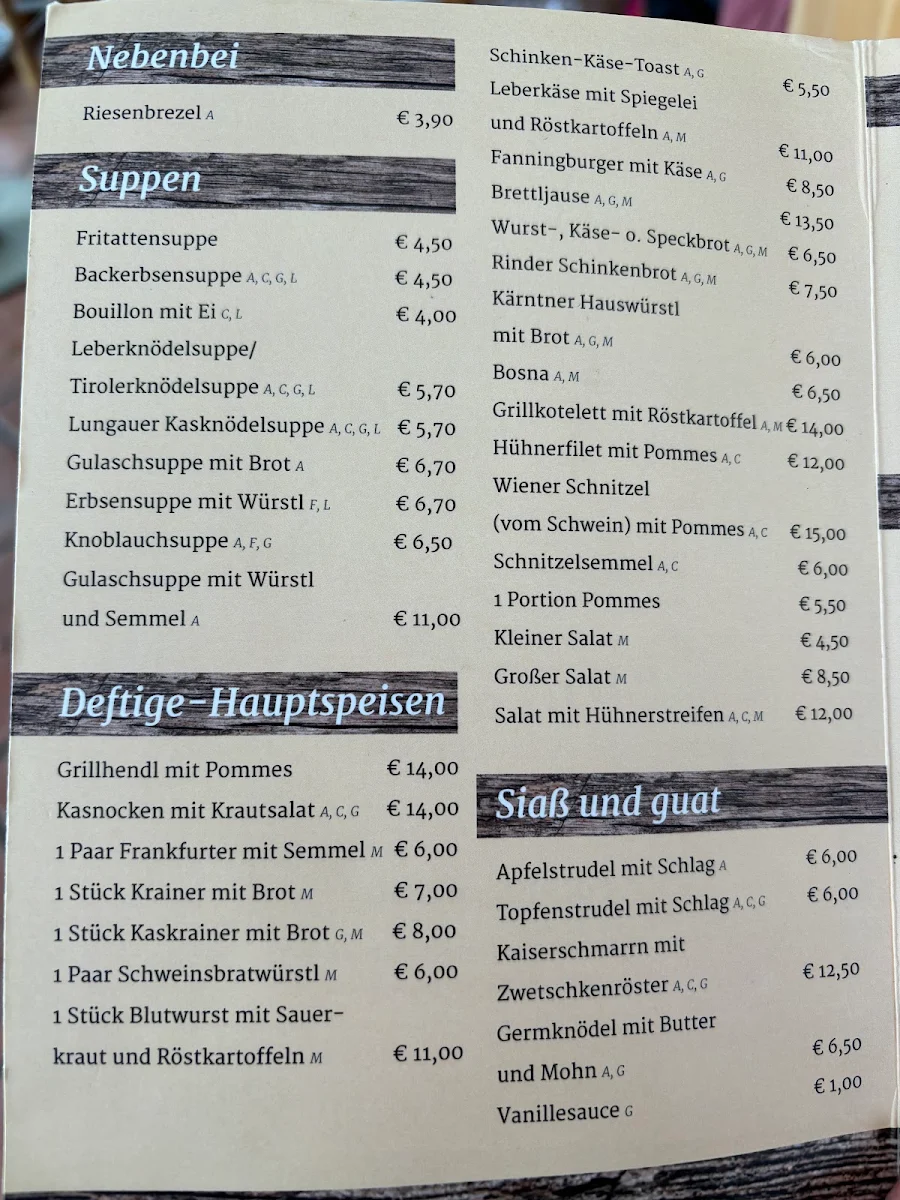 Speisekarte photo 1