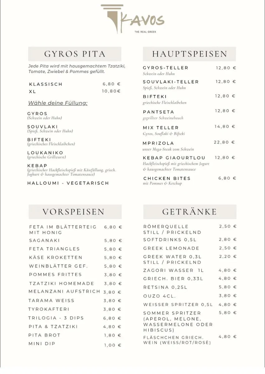 Speisekarte photo 1