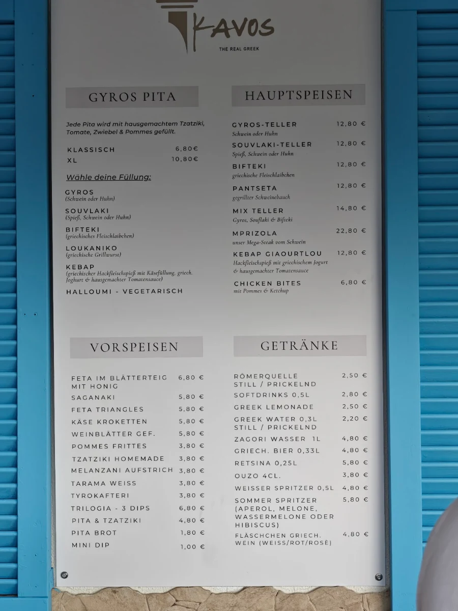 Speisekarte photo 2