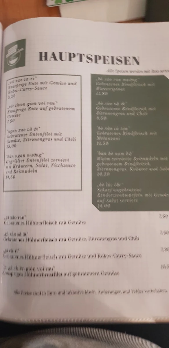 Speisekarte photo 9