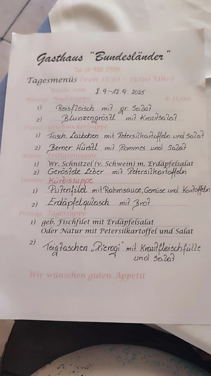 Speisekarte photo 1