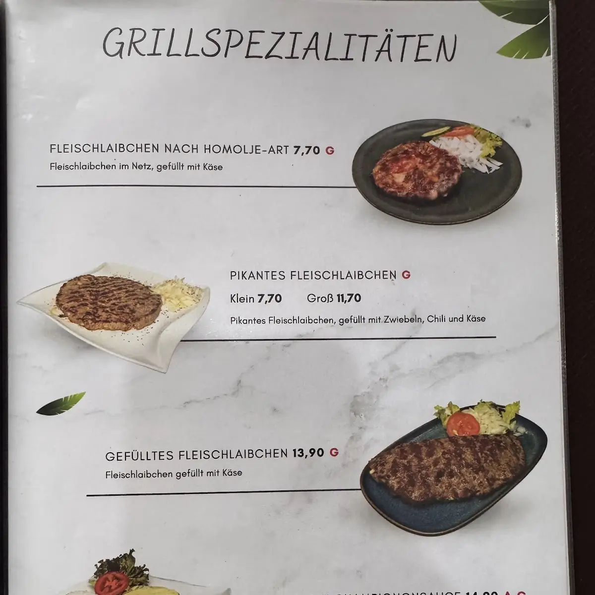 Speisekarte photo 3