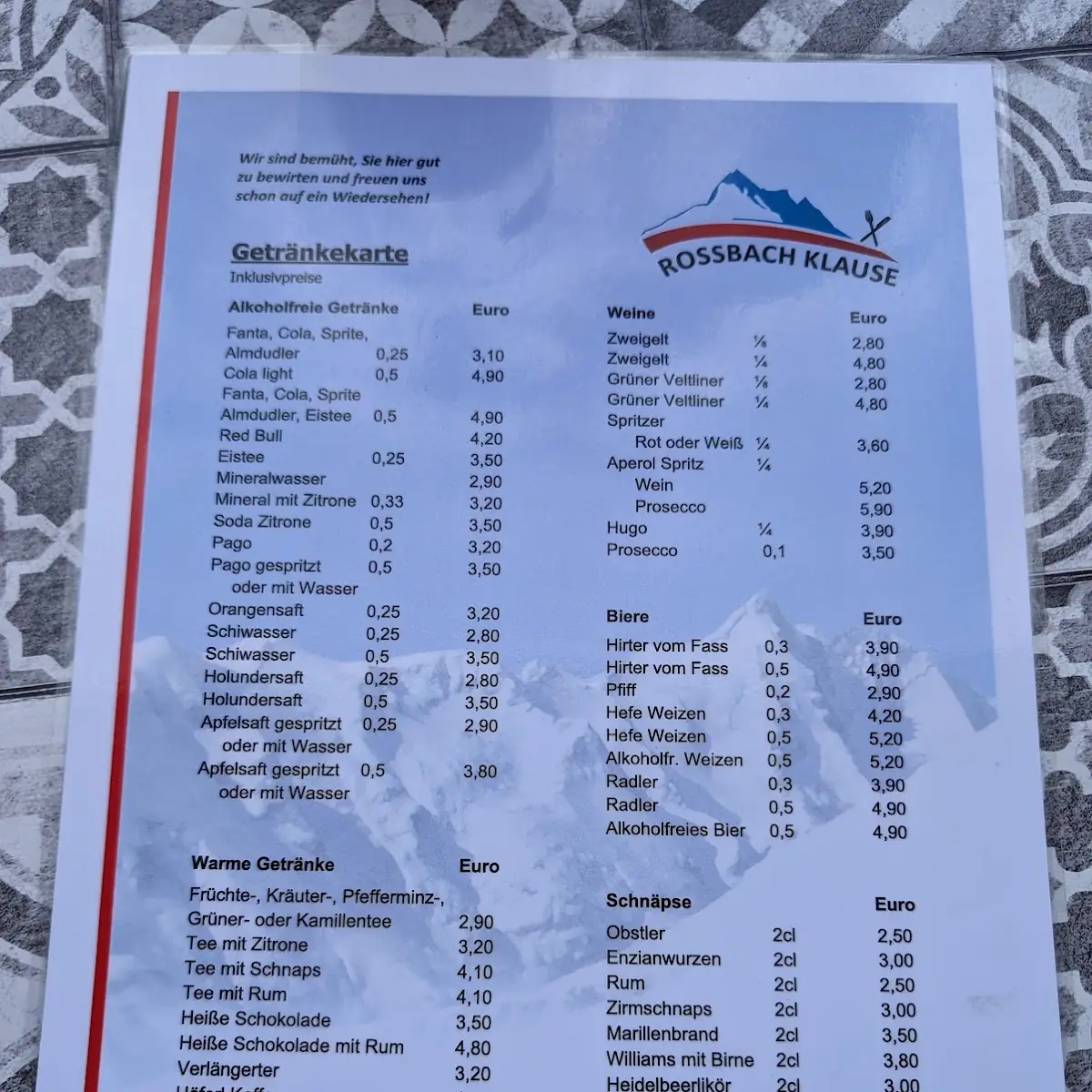 Speisekarte photo 5