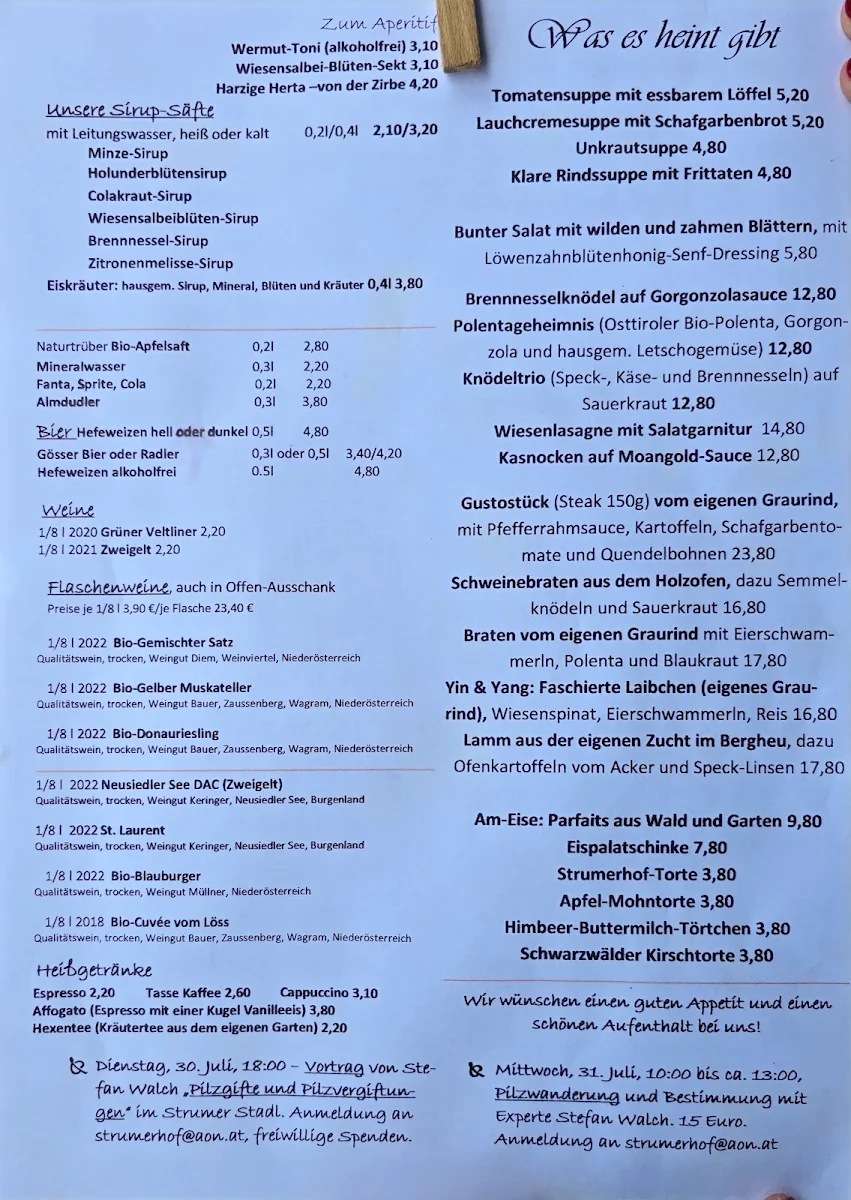Speisekarte photo 1
