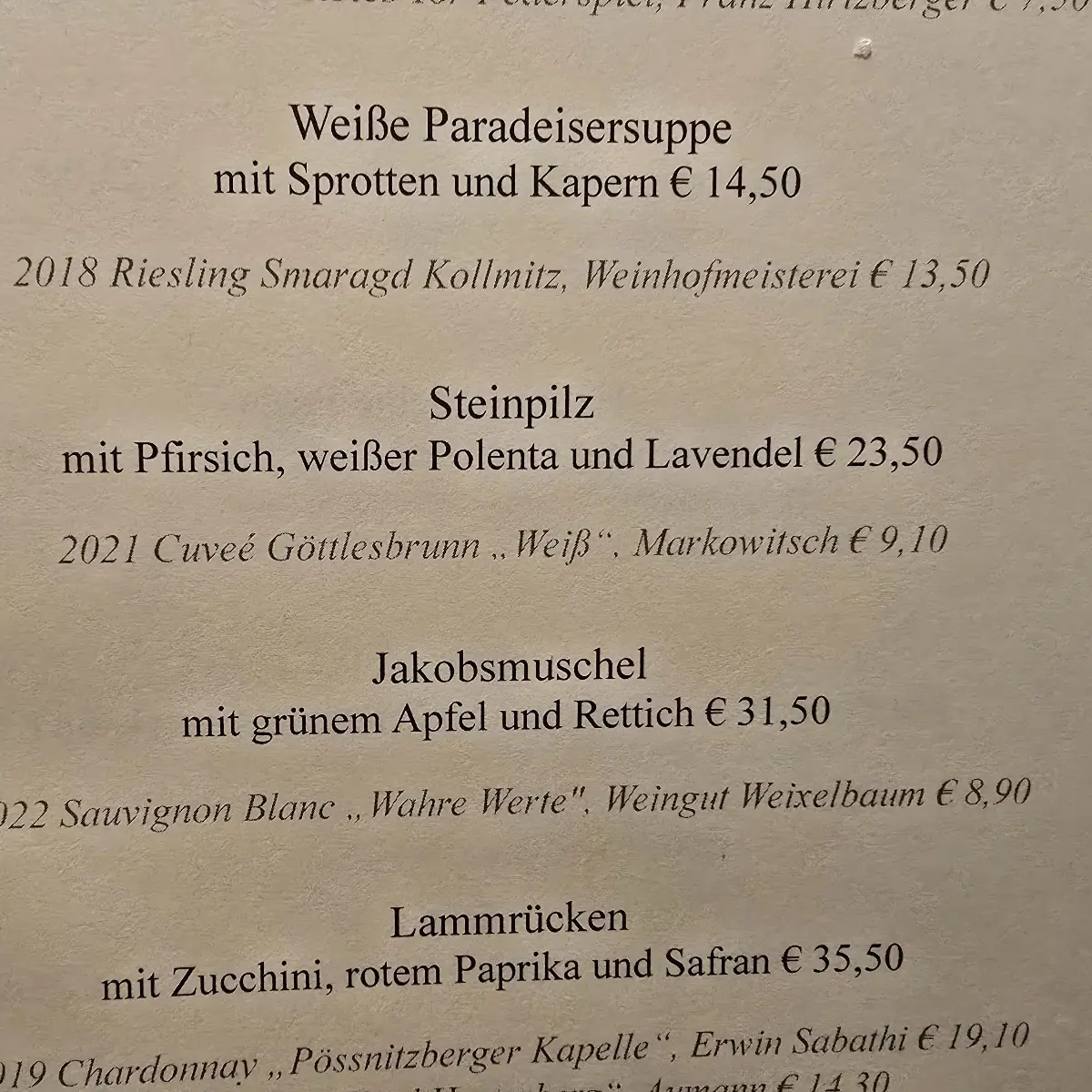 Speisekarte photo 2