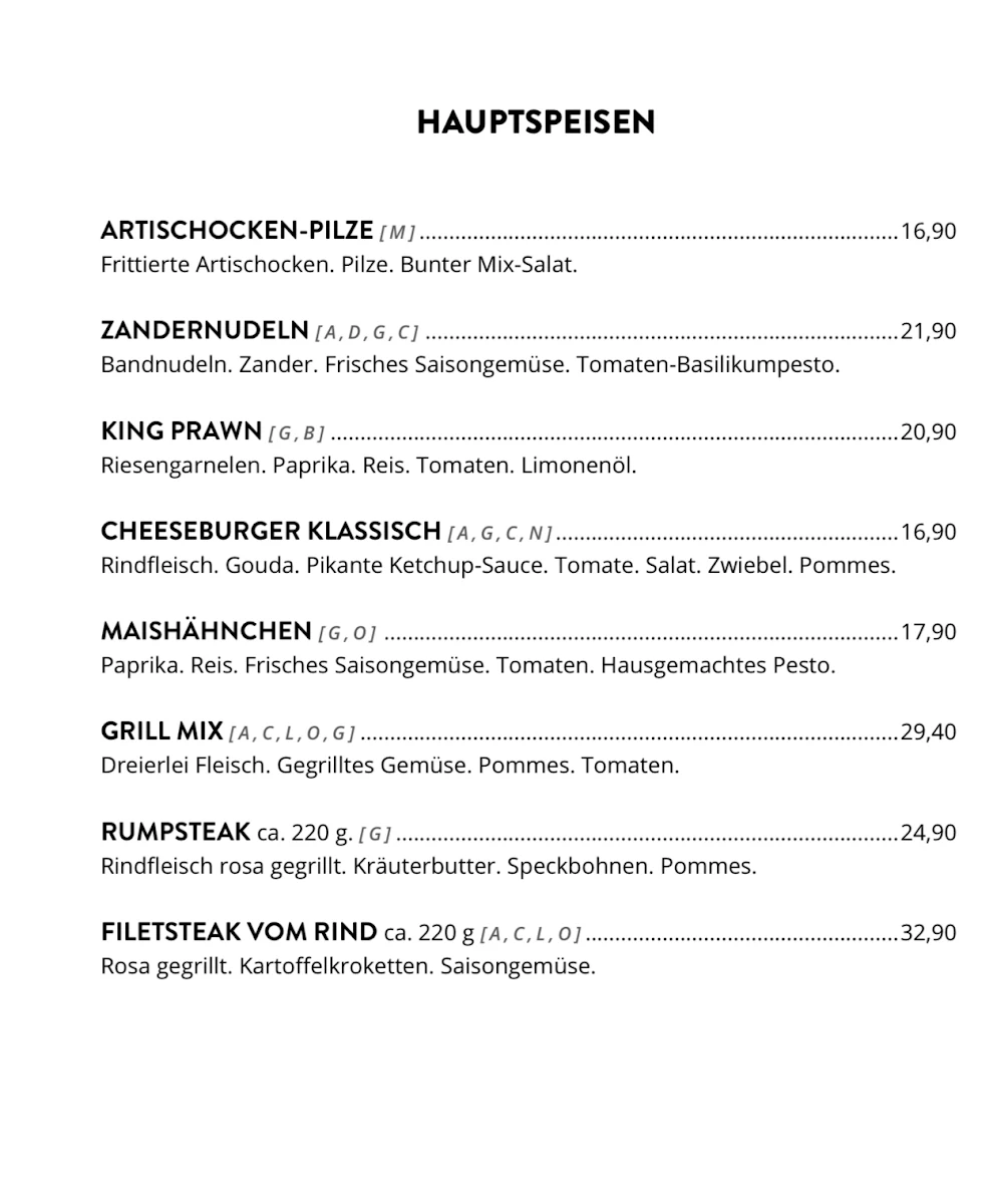 Speisekarte photo 2