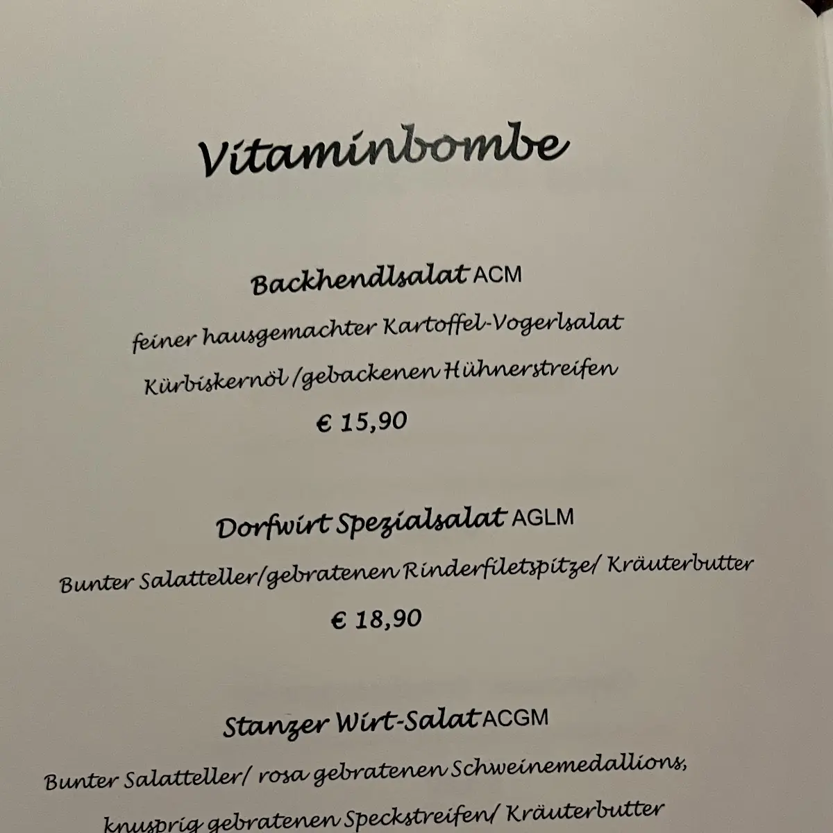 Speisekarte photo 1