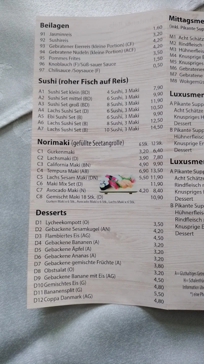 Speisekarte photo 2