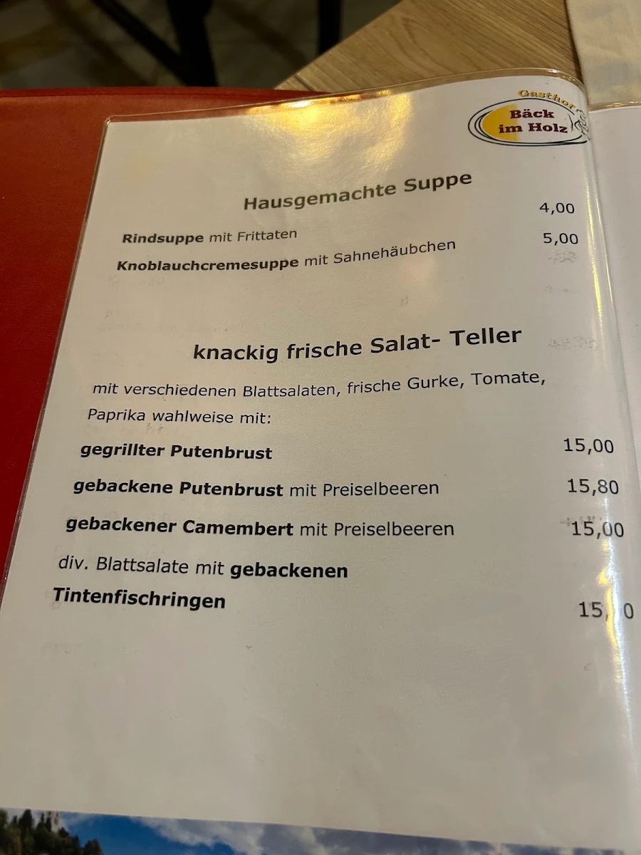 Speisekarte photo 2