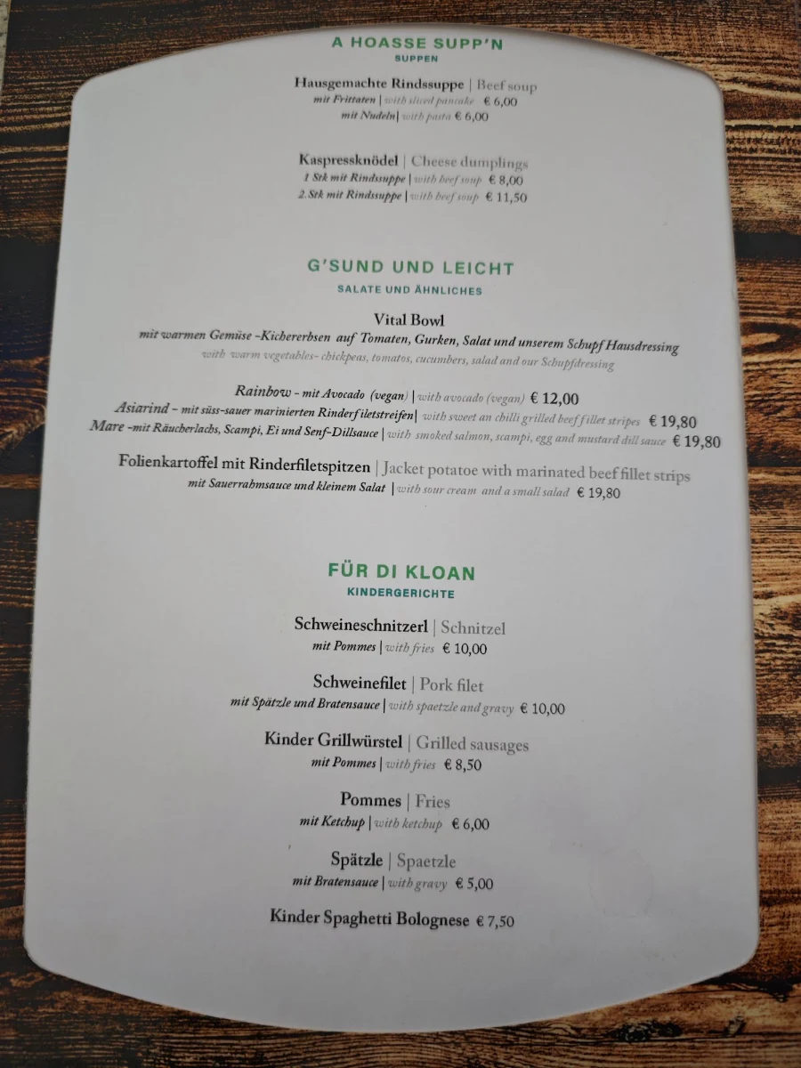 Speisekarte photo 2