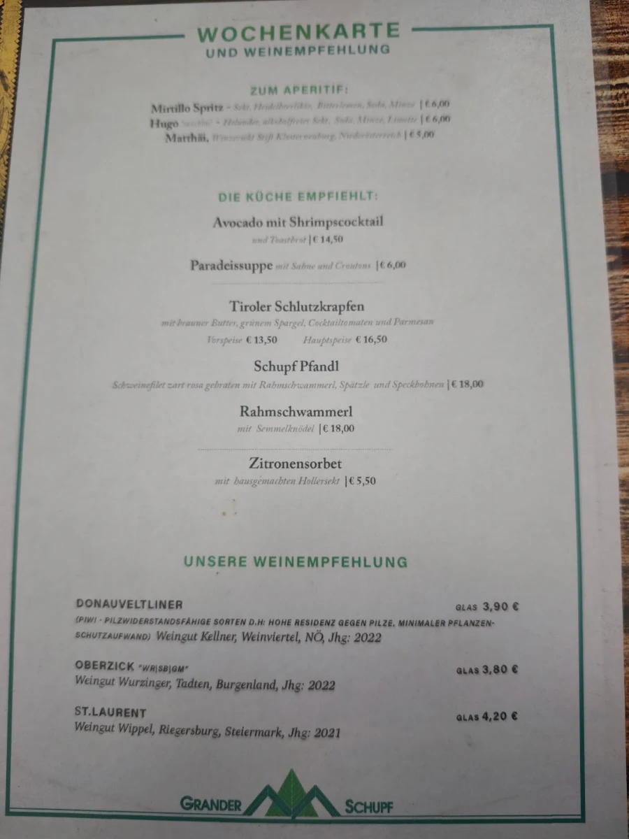 Speisekarte photo 3