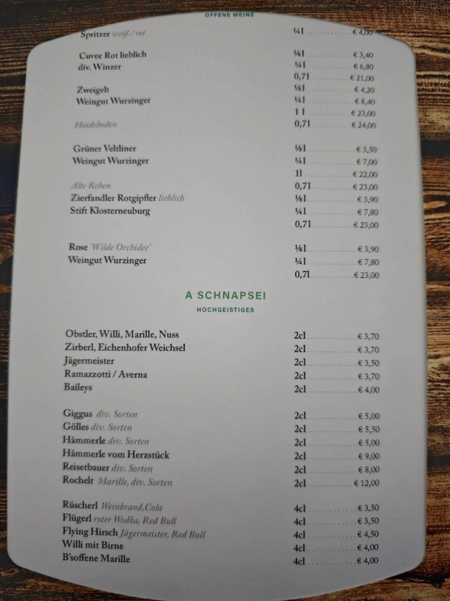 Speisekarte photo 4
