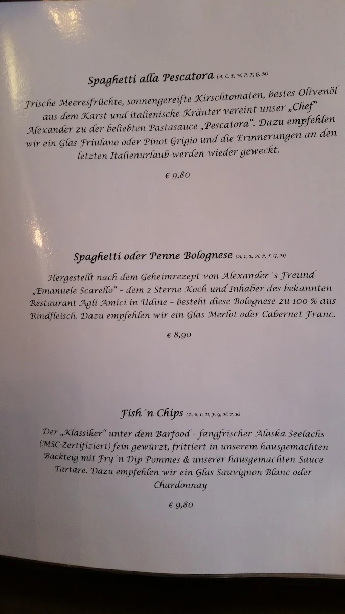 Speisekarte photo 2