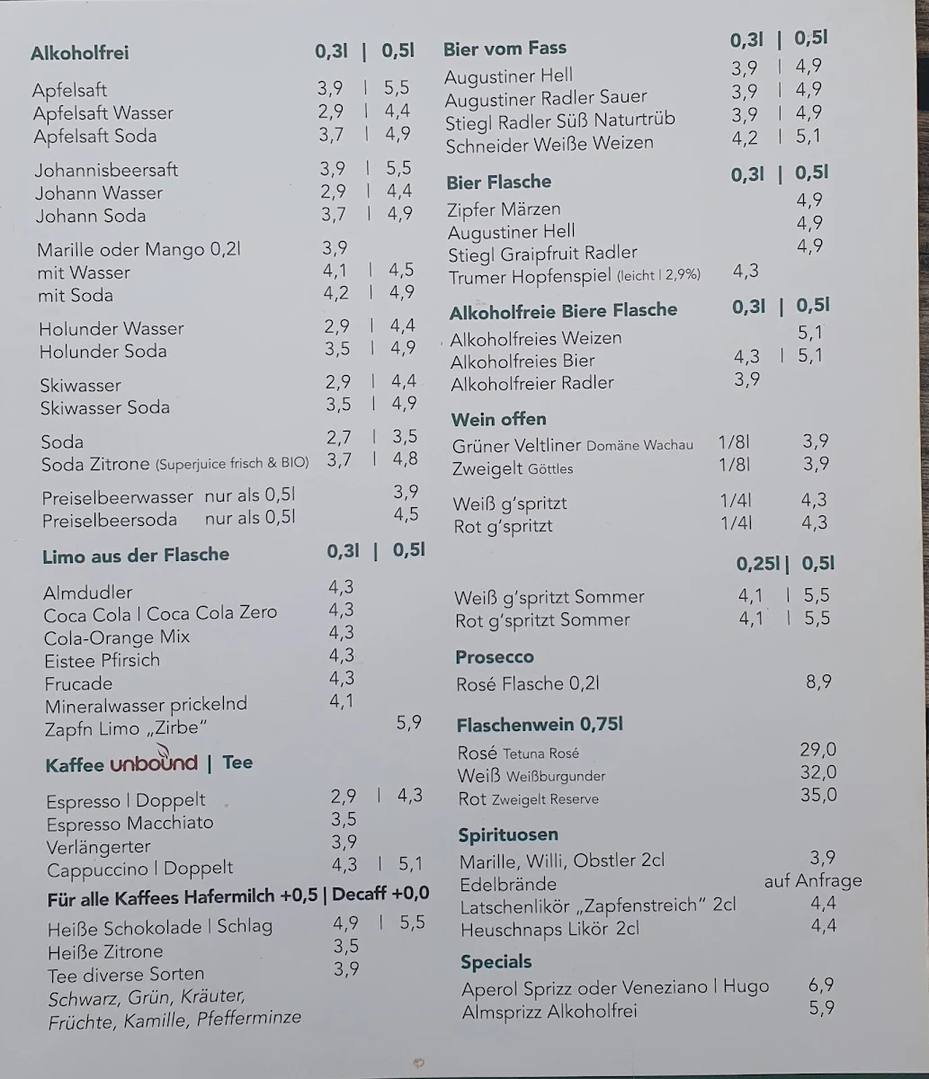 Speisekarte photo 1