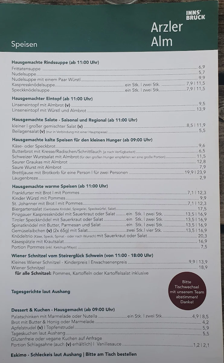 Speisekarte photo 2