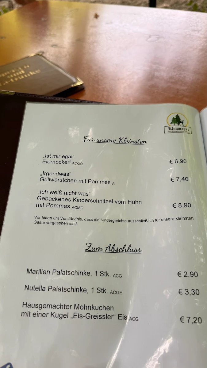Speisekarte photo 2